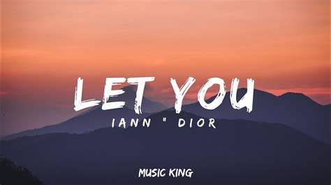 iann dior – let you Lyrics 